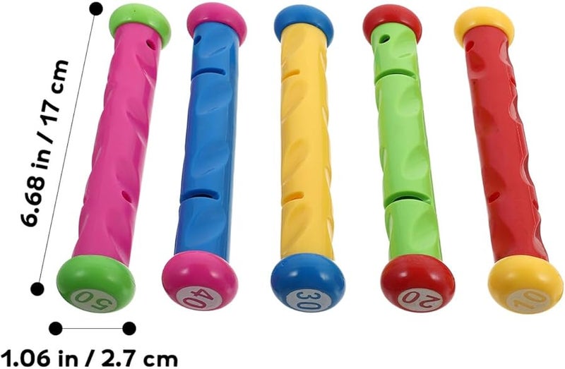 VANZACK 21pcs High Density Sinking Dive Toys for Swimming Pools Outdoor Water Games Boys Diving Skills Training - Image 2